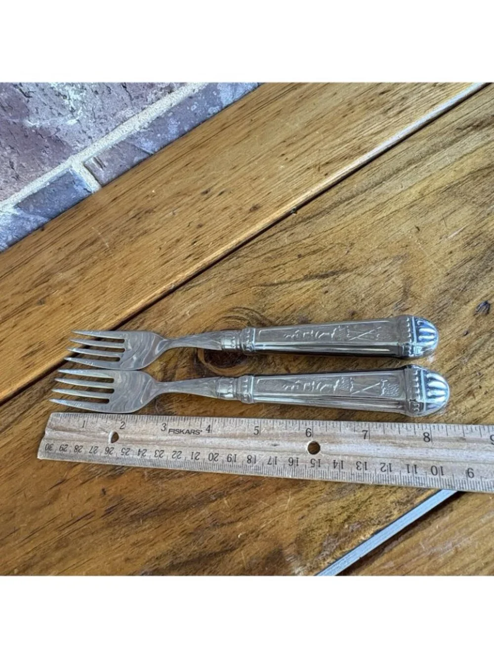 Gazola INOX Brazil FORK Rural Farm Horse Country Replacement VINTAGE Set Of 2